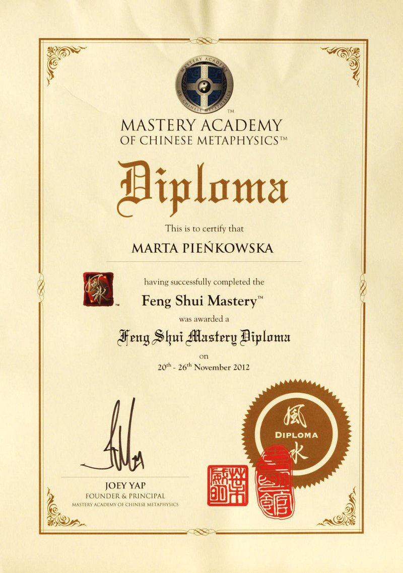 Feng Shui Mastery Diploma